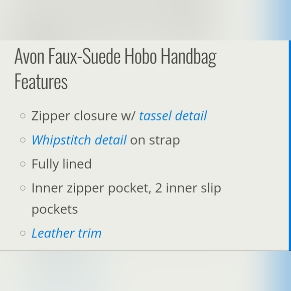 Avon Faux Suede Hobo Bag in Cognac, with matching wallet, NEW - Picture 11 of 11